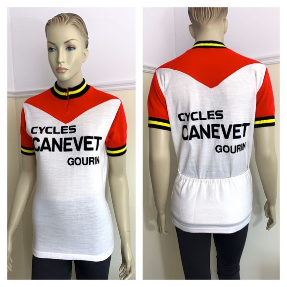 Cycles CANEVET Gourin France vintage knit jersey - Picture 2 of 13